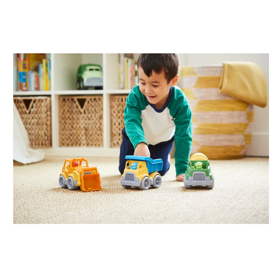 toy - construction truck set - 3-pack by green toys