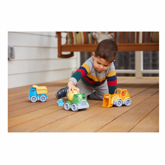 toy - construction truck set - 3-pack by green toys