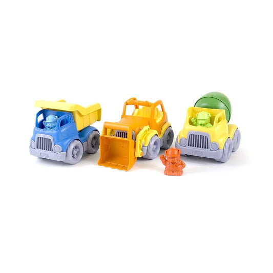 toy - construction truck set - 3-pack by green toys