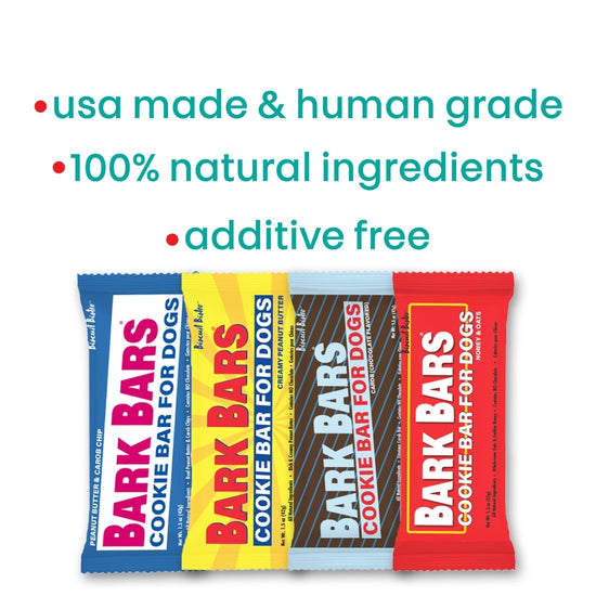 dog treats - cookie bars - asstd 4-pack by spunky pup bakery