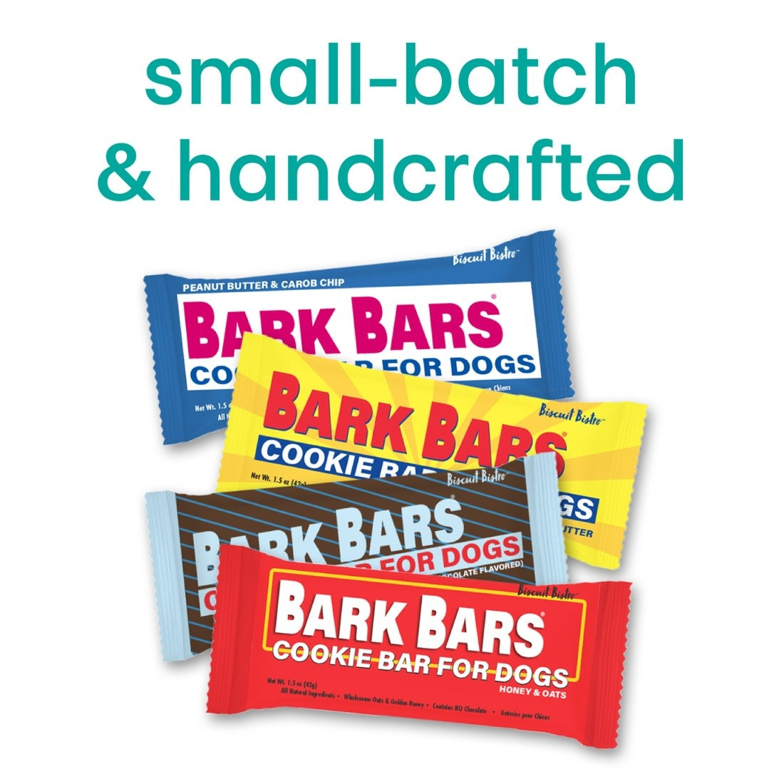 dog treats - cookie bars - asstd 4-pack by spunky pup bakery