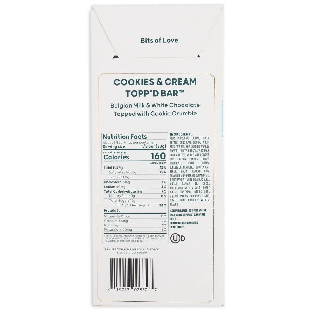 candy - topp'd™ chocolate bar - lolli & pops by lolli & pops