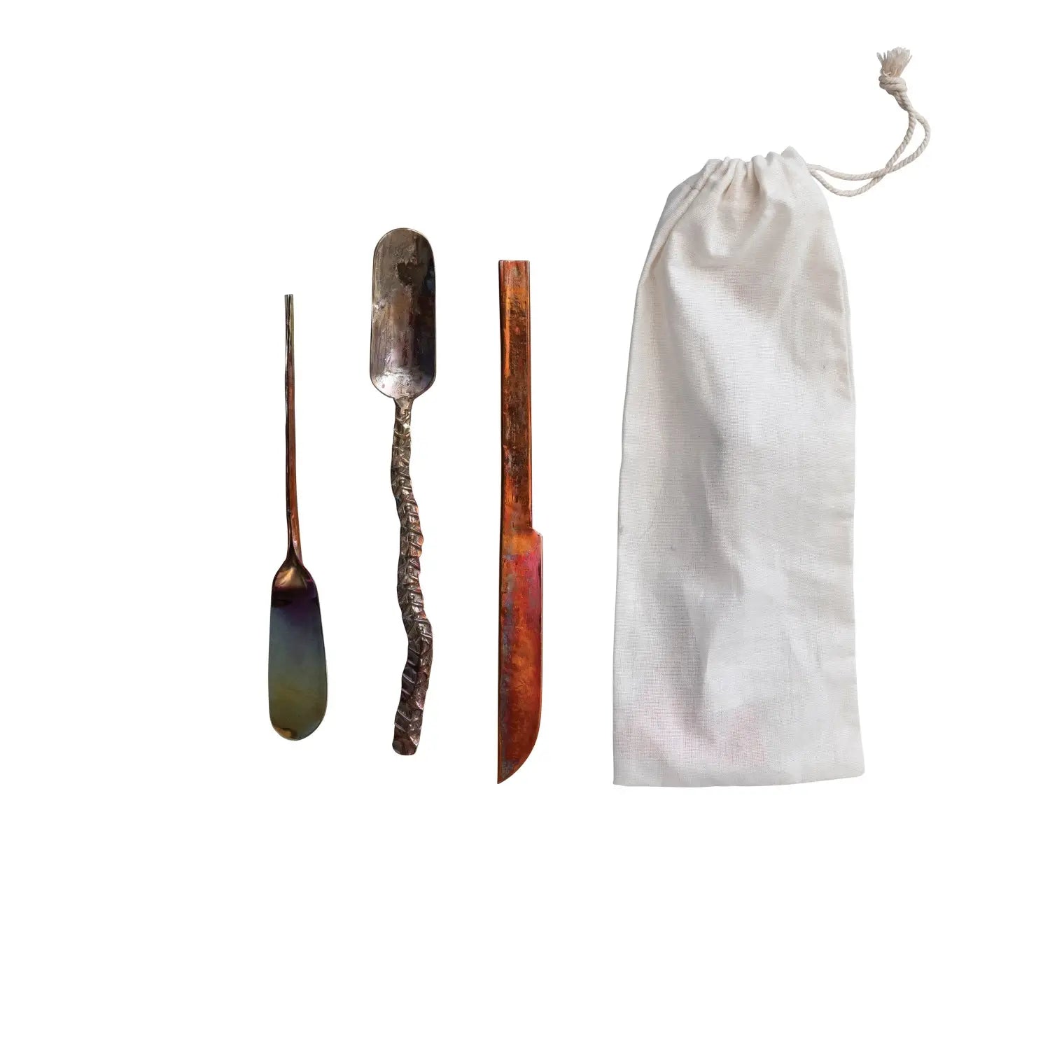 canape knives - hand-forged copper by creative co-op