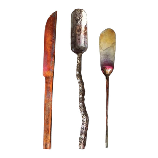 canape knives - hand-forged copper by creative co-op