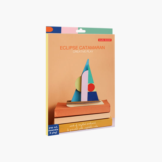 3d sailboat puzzle - eclipse catamaran by studio roof