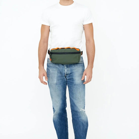 crossbody bag - "core bike" - pine vandra by lefrik us