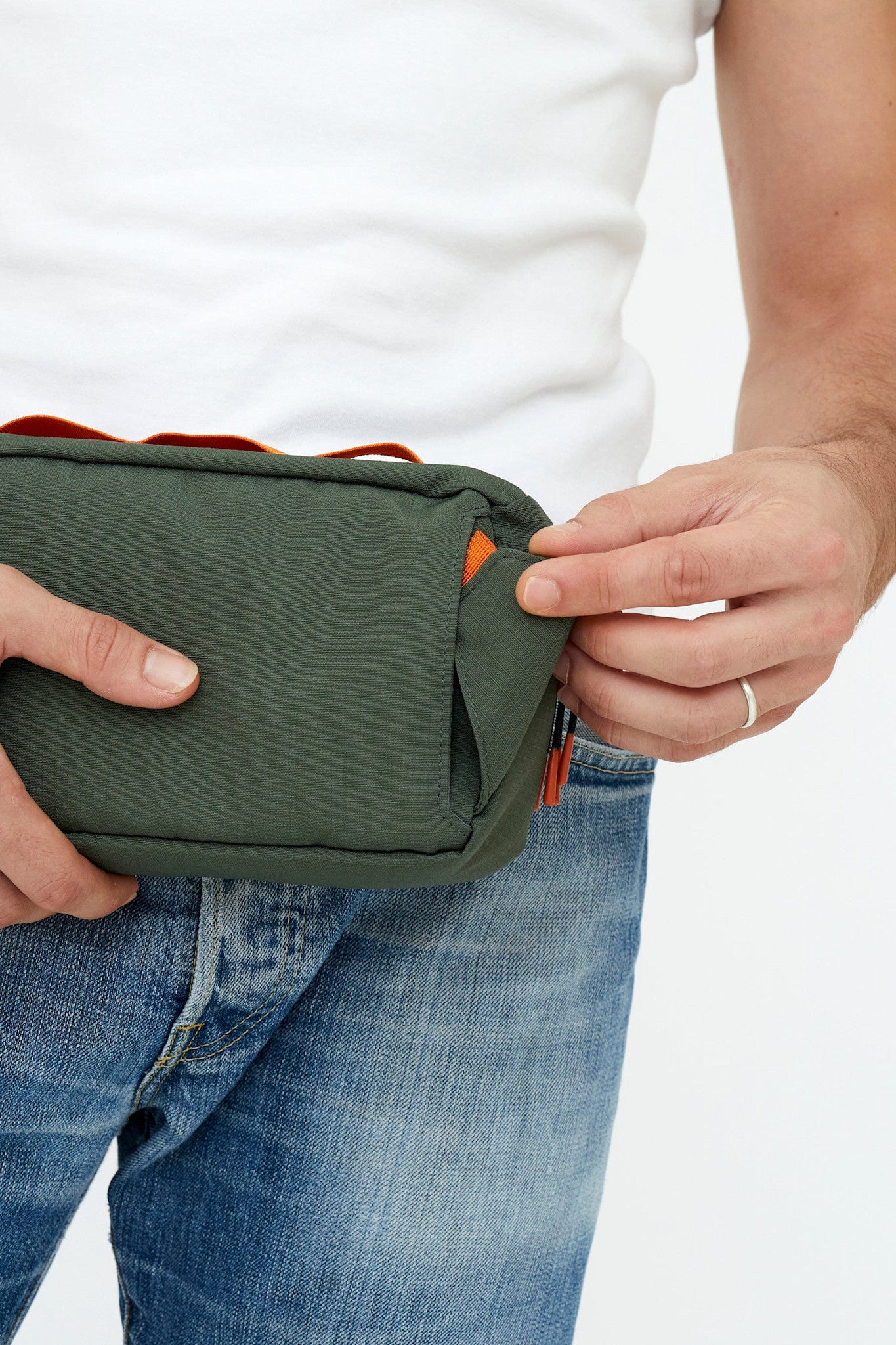 crossbody bag - "core bike" - pine vandra by lefrik us