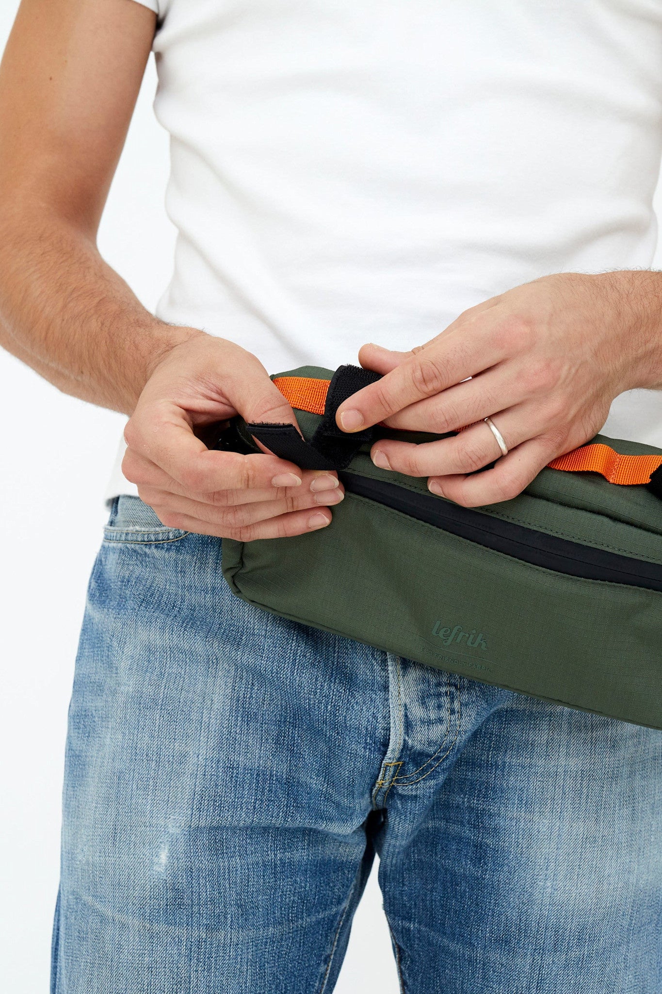 crossbody bag - "core bike" - pine vandra by lefrik us