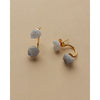 earrings - double "cosmic" druzy - 14kt gold plated brass by luna norte