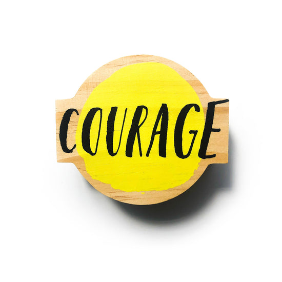 wood sign - mini - courage by compendium