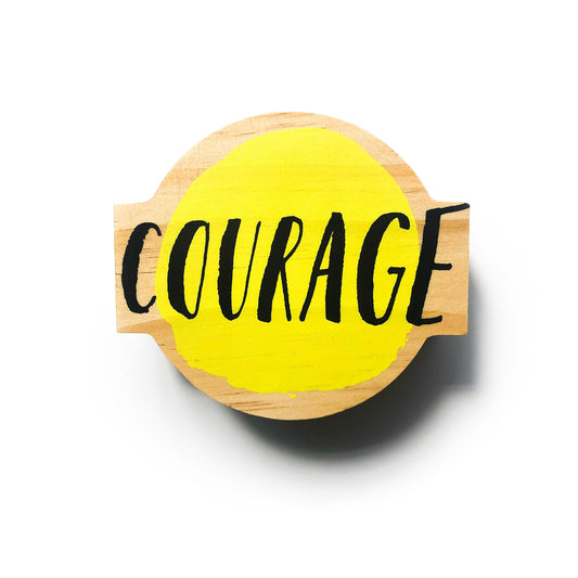 wood sign - mini - courage by compendium