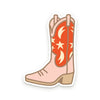 sticker - vinyl - cowboy boot by ruff house print shop