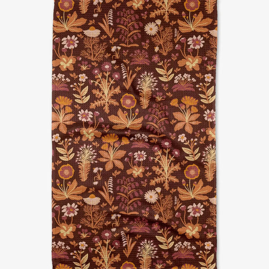 tea towel - microfiber autumn - cozy floral by geometry house