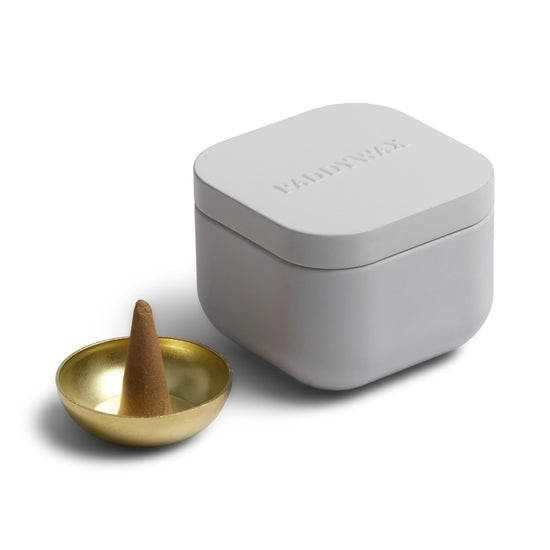 incense cones - cubed metal tin by paddywax