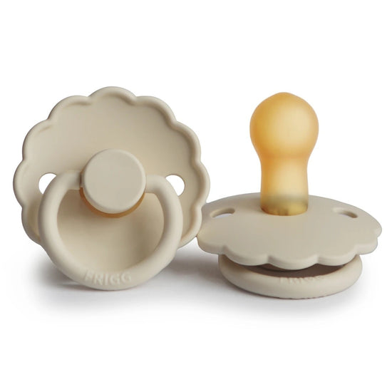 pacifier - brown rubber tip - assorted colors by mushie & co
