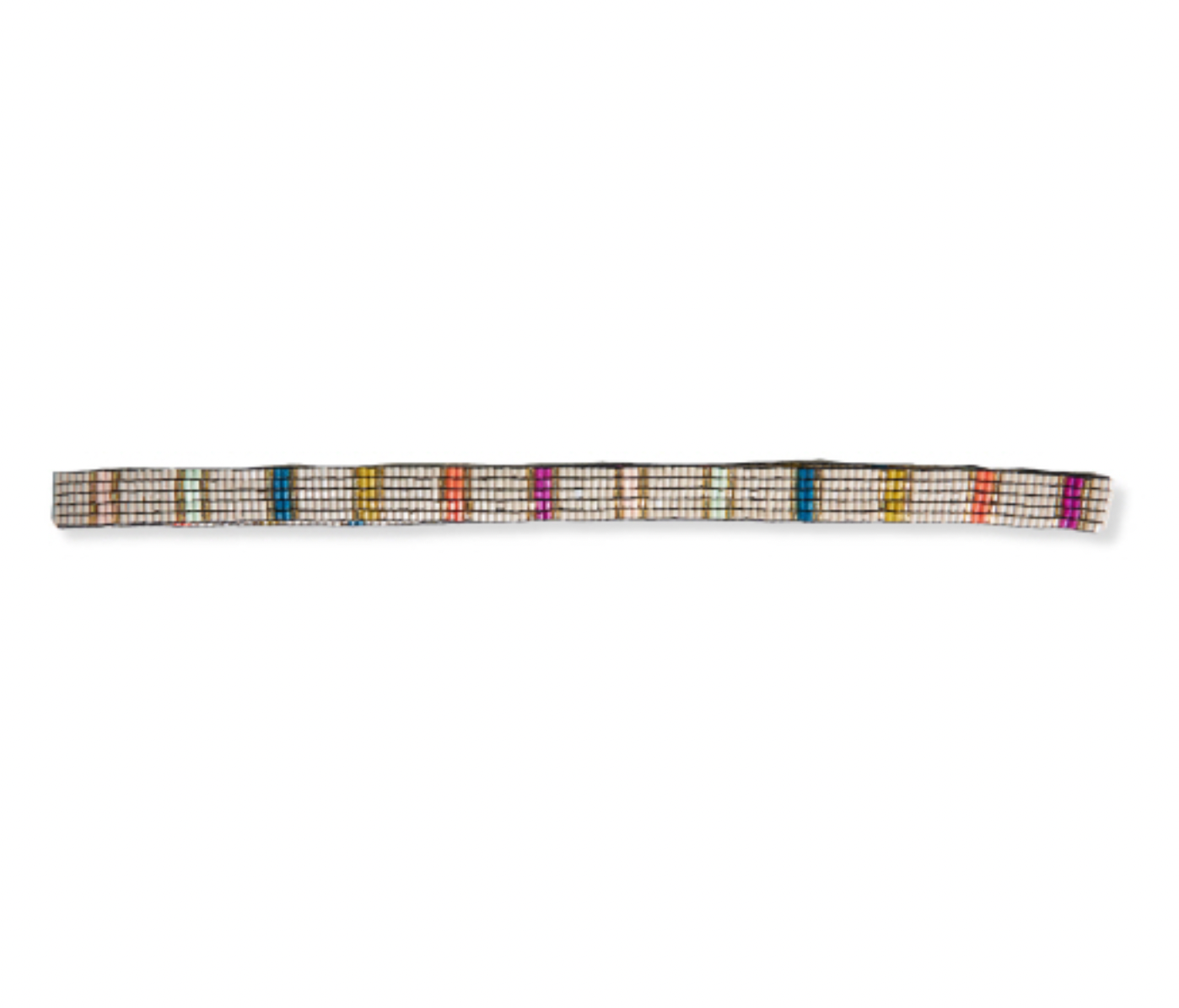 hat band - cream rainbow stripe by ink + alloy