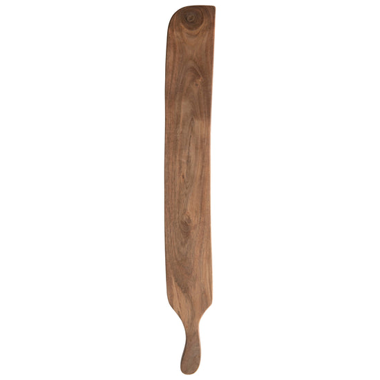 cheese board w/handle - acacia wood by creative co-op