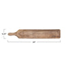 serving board with handle - mango wood by creative co-op