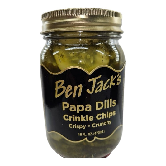 pickles - papa dills - crinkle cut chips by ben jack larado's