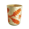 Votive Holder|Etched Mercury Glass|Coral/Silver