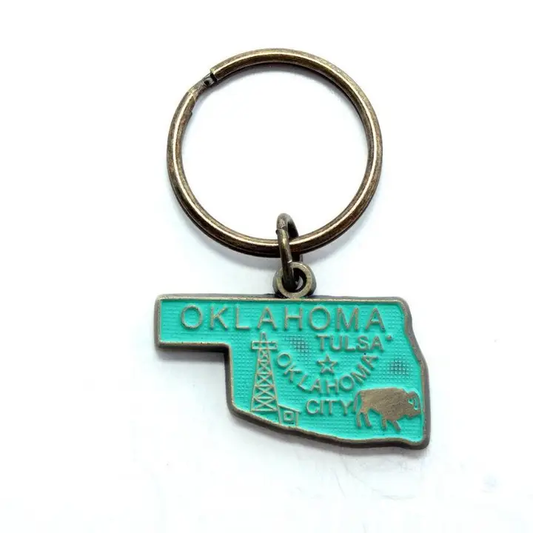 Keychain | Oklahoma Map Charm