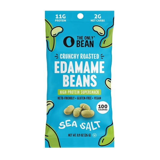 snack - crunchy roasted edamame by the only bean