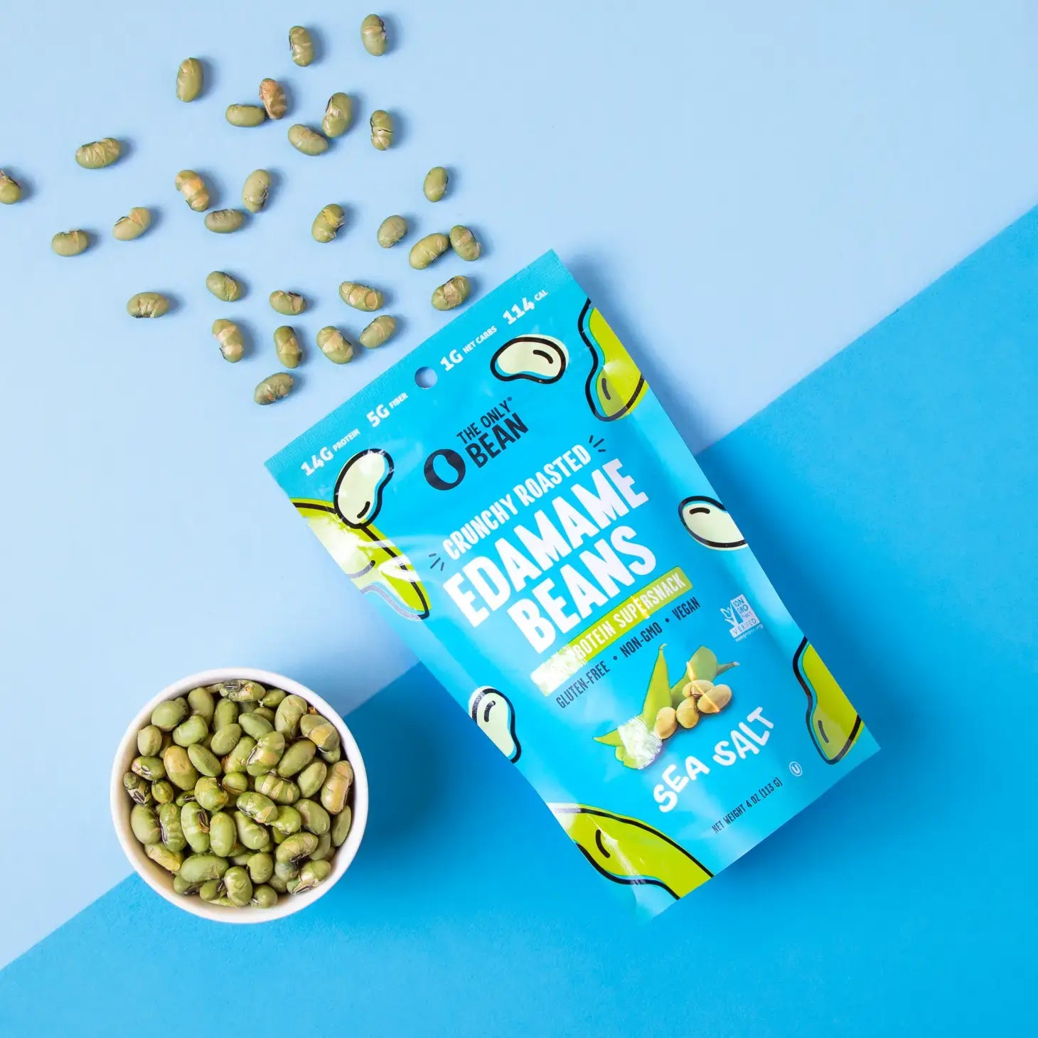 snack - edamame beans - 4oz by the only bean