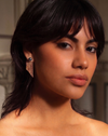 Earrings Jackets | Glimmer | Hematite | 18KGP