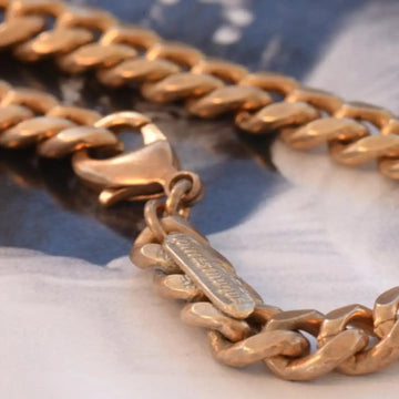 bracelet - cuban chain - bronze - 8" by montestruque