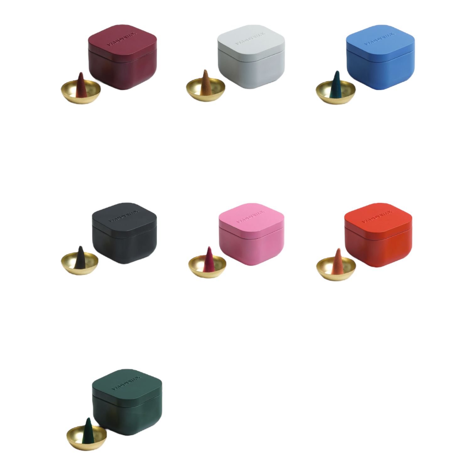 incense cones - cubed metal tin by paddywax
