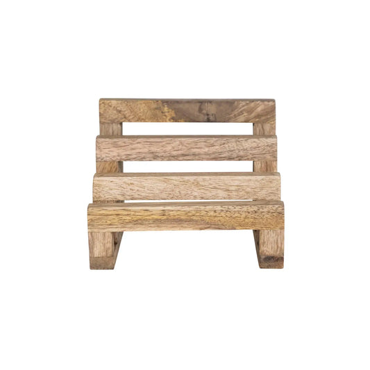 cutting board stand - mango wood by creative co-op