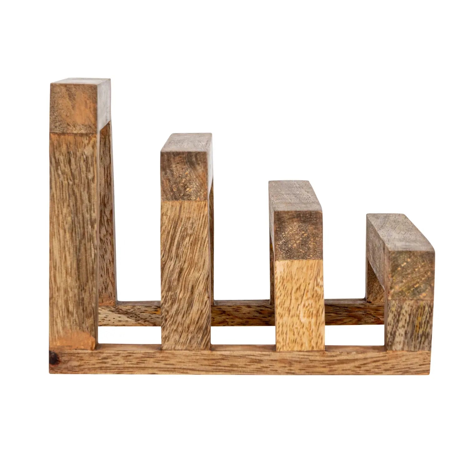 cutting board stand - mango wood by creative co-op