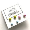 Stud Earrings | Tiny Lucite Set |