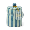 Candle | Cabana Stripe | Blue/Navy - Warm Cider
