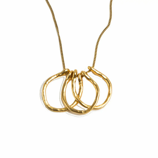 necklace - cycles - gold plated by tilly doro