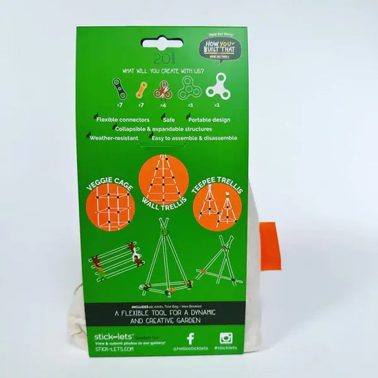 connector set - flexible rubber - 20-piece garden by stick-lets