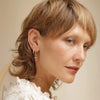earrings - huggie hoops - dagger - 14kgp by amano studio