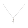 necklace - mini dagger - mixed metal by nina designs