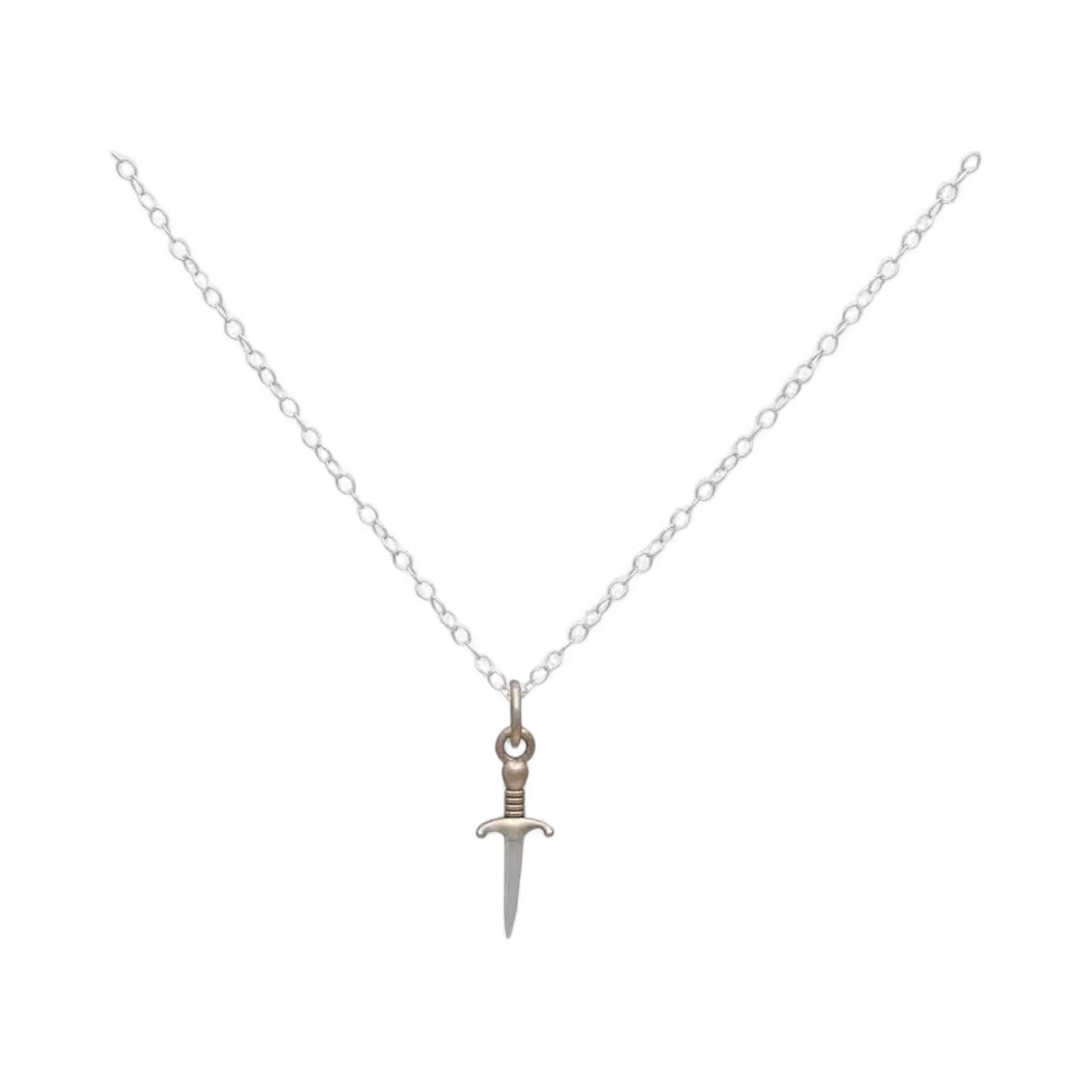 necklace - mini dagger - mixed metal by nina designs