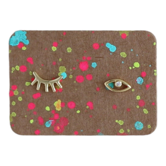 earrings - dainty stud gold by sofia ramsay