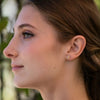 earrings - daisy stud - 24k gold plate by amano studio