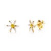earrings - daisy stud - 24k gold plate by amano studio