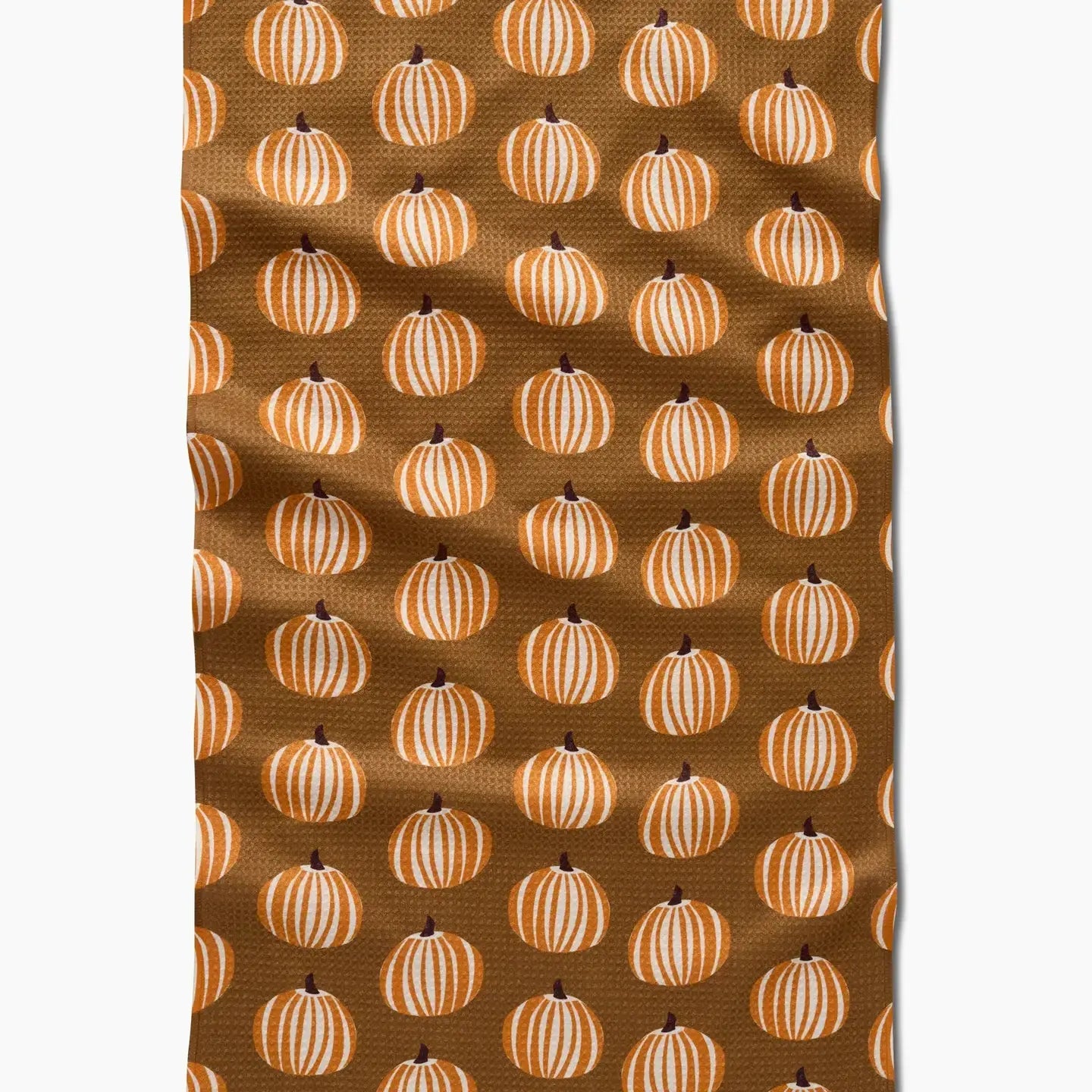 tea towel - microfiber autumn - dancing pumpkins by geometry house