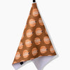 tea towel - microfiber autumn - dancing pumpkins by geometry house