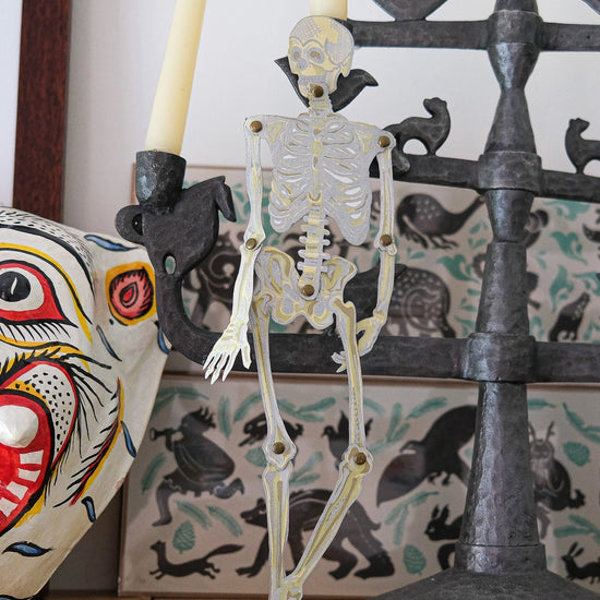 ornaments - recycled cotton paper - dancing skeletons by east end press