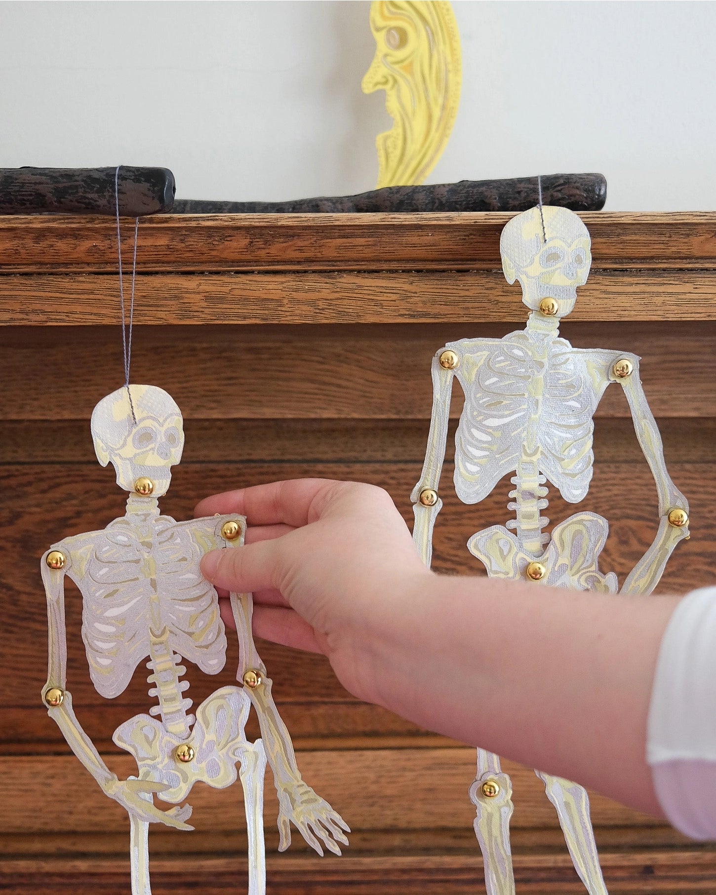 ornaments - recycled cotton paper - dancing skeletons by east end press
