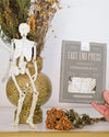 ornaments - recycled cotton paper - dancing skeletons by east end press