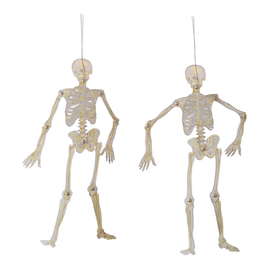 ornaments - recycled cotton paper - dancing skeletons by east end press