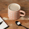 mug - studio - pink imprint - stoneware by now designs