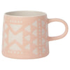 mug - studio - pink imprint - stoneware by now designs